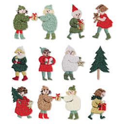 Rico Design Stick and Stitch Embroidery Kit - Pkg of 15, Children designs