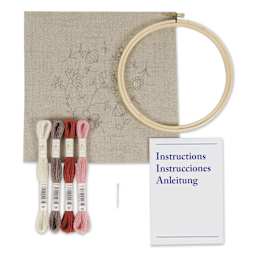 DMC The Designer Collection Eco Vita Embroidery Kit - Indiennes Flowers - contents