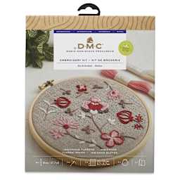 DMC The Designer Collection Eco Vita Embroidery Kit - Indiennes Flowers - back of packaging