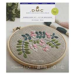 DMC The Designer Collection Eco Vita Embroidery Kit - Indigo Flowers - front of packaging