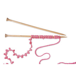 Lion Brand Wooden Knitting Needles - in use