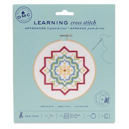 DMC Learning Cross Stitch Kit - front of packaging