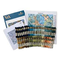 DMC The Museum Collection Tapestry Kit - “The Hare” by William Morris - packaging and contents