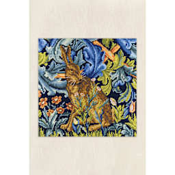 DMC The Museum Collection Tapestry Kit - “The Hare” by William Morris - finished example