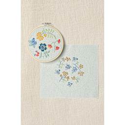 DMC Mindful Making Embroidery Duo Kit - Forest Fruits - finished example and pattern