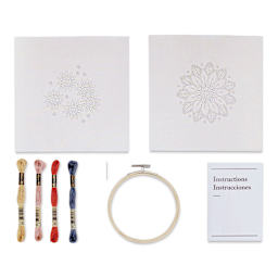 DMC Mindful Making Embroidery Duo Kit - Mandala - contents