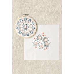 DMC Mindful Making Embroidery Duo Kit - Mandala - finished pattern and example