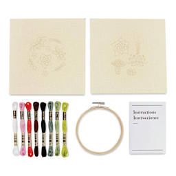 DMC Mindful Making Embroidery Duo Kit - Succulents - contents