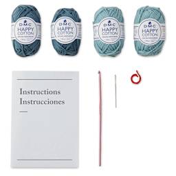 DMC Mindful Making Easy Crochet Mandala Coasters Kit - contents