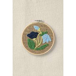 DMC Mindful Making Beginner Punch Needle Kit - Relaxed Rustic - finished example