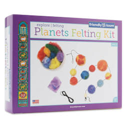 Friendly Loom Planets Felting Kit, packaging