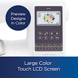Preview Designs in Color, Large Color Touch LCD Screen