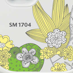 Brother SM1704 Sewing Machine close up of floral design