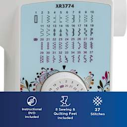 Brother XR3774 Sewing & Quilting Machine features