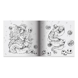 Pop Manga Cute and Creepy Coloring Book Page