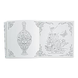 Rooms of Wonder Coloring Book (butterfly vase and butterfly floral arrangement pages)