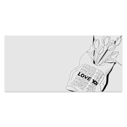 Love in Bloom Coloring Book, tulips in bag