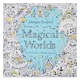 Magical Worlds Coloring Book - 10" x 10", 80 Pages, front cover