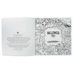 Doodletopia: A Coloring Book - 10" x 10", 96 Pages, inside cover