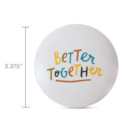 Fringe Studio Ceramic Trinket Box - Better Together (top of box)