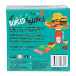 Professor Puzzle Burger Balance Game (Back of packaging)