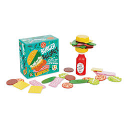 Professor Puzzle Burger Balance Game (Food themed pieces in front of packaging)