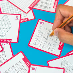 Professor Puzzle Pick a Puzzle a Day Cards (Pen in hand solving activity card)