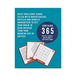 Professor Puzzle Pick a Puzzle a Day Cards (Back of package)