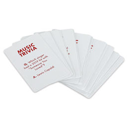 Professor Puzzle Mini Music Trivia Game (fanned question card deck)