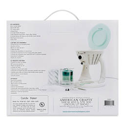 We R Memory Keepers Wick Candle Maker (Back of packaging)