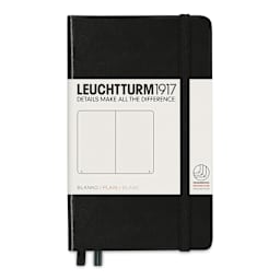 Leuchtturm1917 Blank Hardcover Notebook - Black, 3-1/2" x 6"
