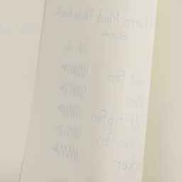 Leuchtturm1917 Blank Hardcover Notebooks, bleed of pen marks on blank paper