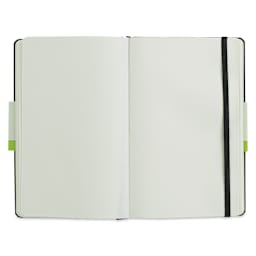 Moleskine Classic Expanded Hardcover Notebook - Blank, Black, Large, 8-1/4" x 5" (open)