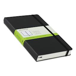 Moleskine Classic Expanded Hardcover Notebook - Blank, Black, Large, 8-1/4" x 5" (side view)