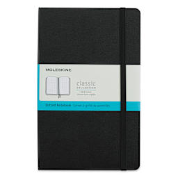 Moleskine Classic Expanded Hardcover Notebook - Dotted, Black, Large, 8-1/4" x 5"