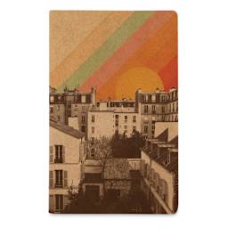 Denik Layflat Lined Kraft Notebook - Rainbow Sky, 5-1/4" x 8-1/4" (Cover)