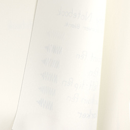 Lamy Hardcover Notebooks, bleed of pen marks on blank paper