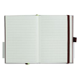 Lamy Hardcover Notebook - Dark Purple, Grid, 4.1" x 5.8" (open)