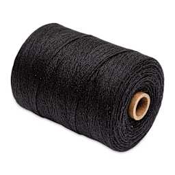 Maysville Cotton Warp - 800 Yards, Black - laying flat