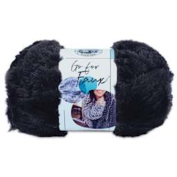 Lion Brand Go For Faux Yarn - Black Panther, 65 yds