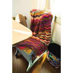 Lion Brand Ferris Wheel Yarn - finished blanket example