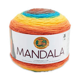 Lion Brand Mandala Yarn Cake - Thunderbird