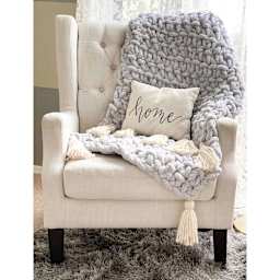 Lion Brand AR Workshop Chunky Knit Yarn (Finished afghan)