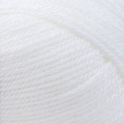 Lion Brand Basic Stitch Anti-Pilling Yarn - White, close-up