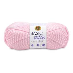 Lion Brand Basic Stitch Anti-Pilling Yarn - Baby Pink