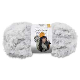 Lion Brand Go For Faux Thick And Quick Yarn - Chinchilla, 24 yds