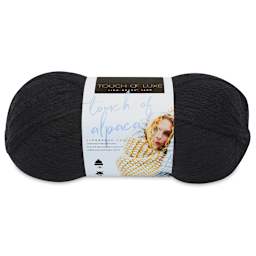 Lion Brand Touch of Alpaca Yarn - Black
