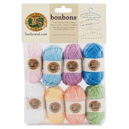Lion Brand Bonbons Yarn - Pastels, Package of 8