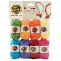 Lion Brand Bonbons Yarn - Crayons, Package of 8