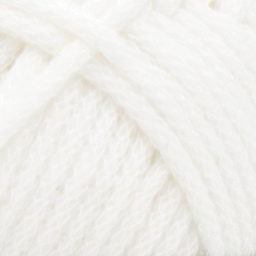 Lion Brand Glow Cozy Yarn - White - close-up